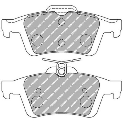 Satz Bremsbeläge Bremsklötze hinten für Renault Laguna 3 KT0/1 Saab 9-3 | 241