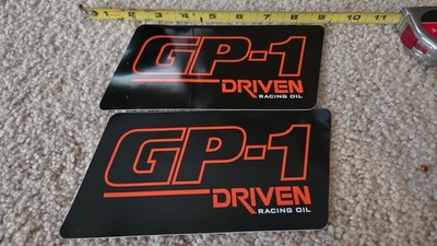 Lot of 2 GP1 Driven Racing Decals Stickers NHRA Super Stock Rod NASCAR
