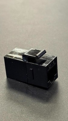 400 CAT6 Black Inline Keystone Coupler