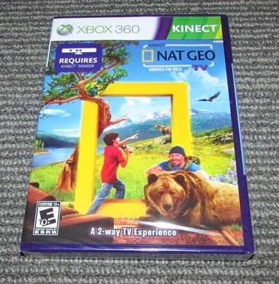 Nat Geo TV: America the Wild (Xbox 360 Kinect) Brand New / Fast Shipping