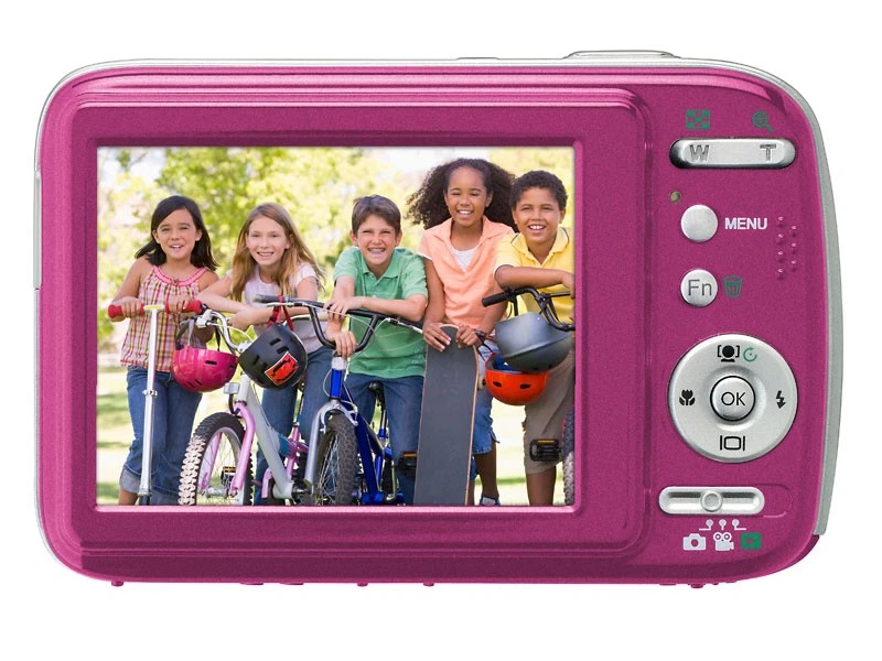 Sanyo VPC S1414 Digital Camera 14.0MP 14x Optical Zoom Pink Red-Eye Reduction - Image 3 of 4