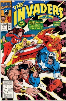 Invaders #1 1993 Marvel Comics VF/NM Comic Book Direct