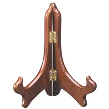 Tripar 9" Walnut Plate Stand