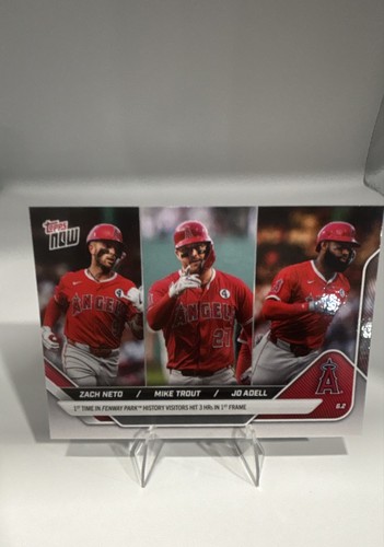 2025 Topps Now 249 Zach Neto / Mike Trout / Jo Adell