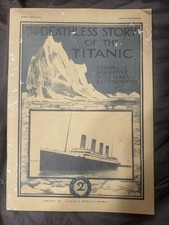 The Deathless Story Of The Titanic RARE facsimile reprint VGC Newspaper 1912