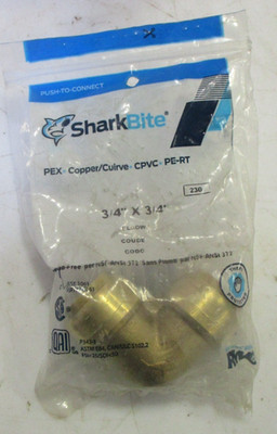 (3-PACK) Shark-Bite 3/4'' Push-to-Connect 90 Elbow for PEX, CPVC, PE-RT, Copper