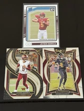 2024 Select  & Optic 🔥Jayden Daniels Rookie Cards🔥 3-Card Lot ROY
