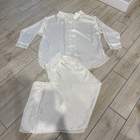 Free People FP Intimately Dreamy Days Ivory Bridal Satin Wide Leg Pajama Set M/L — photo 4