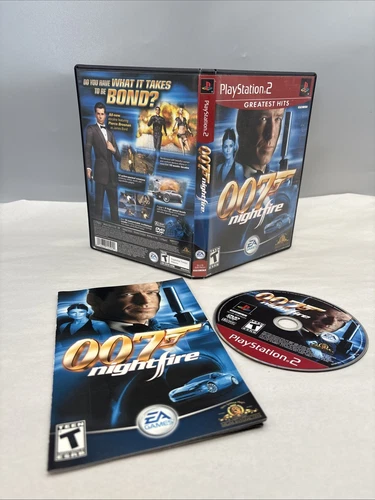 007 Nightfire James Bond Greatest Hits PS2 Playstation 2 Complete Clean Disc