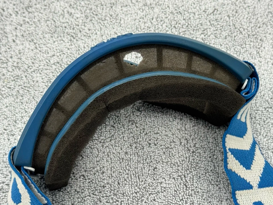 GAFAS OAKLEY de Colección Correa Azul y Blanco BMX MX Carreras Esquí Snowboard Años 80 90 Foto 3 de 4