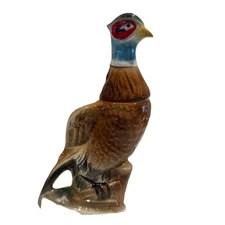 Vtg 1961 JIM BEAM WHISKEY REGAL CHINA DECANTER RING NECKED PHEASANT EMPTY