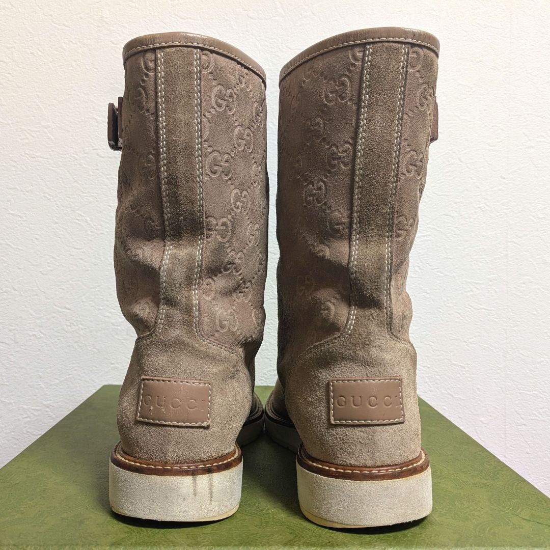 GUCCI Boots Heel GG Suede Beige EU39.5/US9.5 116485c thumbnail 22