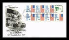 US COVER FLAG OVER CAPITOL $1 BOOKLET PANE FIRST DAY ISSUE ARTCRAFT