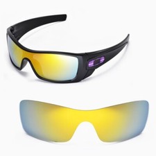 New Walleva Polarized 24K Gold Replacement Lenses For Oakley Batwolf Sunglasses