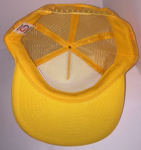 Vintage MUSKOL Maximum Strength Insect Repellent Yellow Trucker Hat Cap Snapback - Picture 6 of 7