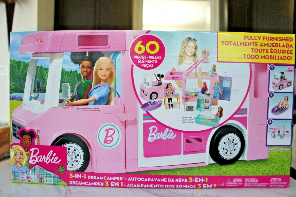 Barbie® 3-in-1 DreamCamper Vehicle and Accessories