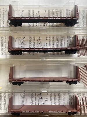 N Scale Microtrains MTL Trailer train TTX Bulkhead Runner 4-Pack Set