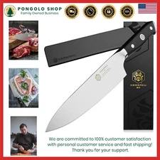 Razor Sharp 8-Inch Chef Knife - ThyssenKrupp Steel with Ergonomic G10 Handle