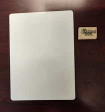 small dry erase white board with eraser