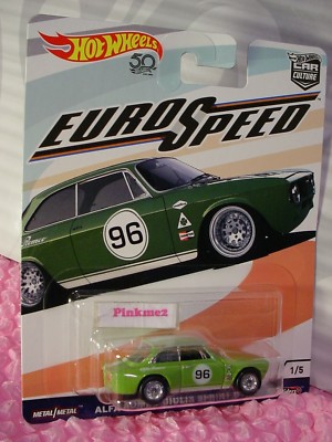 2018 Hot Wheels ALFA ROMEO GIULIA SPRINT GTA☆Green; 96☆ CAR