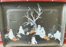 Pottery Barn~ SCARY SQUAD~ Large Rectangular Serving Platter~ 16" w x 12.2~NIB