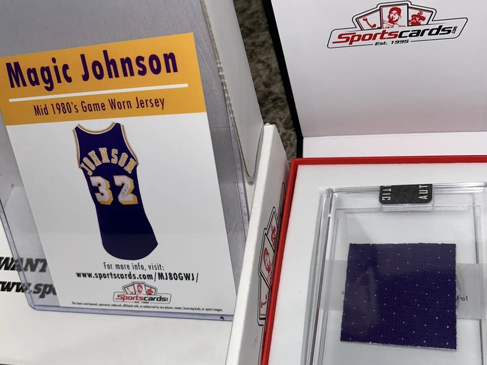 Mid 1980’s MAGIC JOHNSON GAME WORN LOS ANGELES LAKERS JERSEY - Image 2 of 3