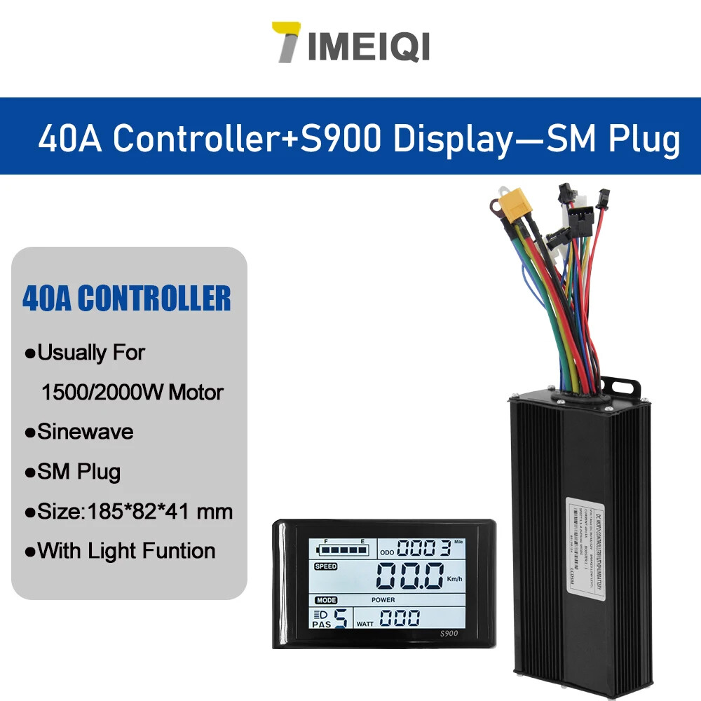 36V/48V/52V 40A Three Mode Sine Brushless Controller for E-Bike 1500/2000W
