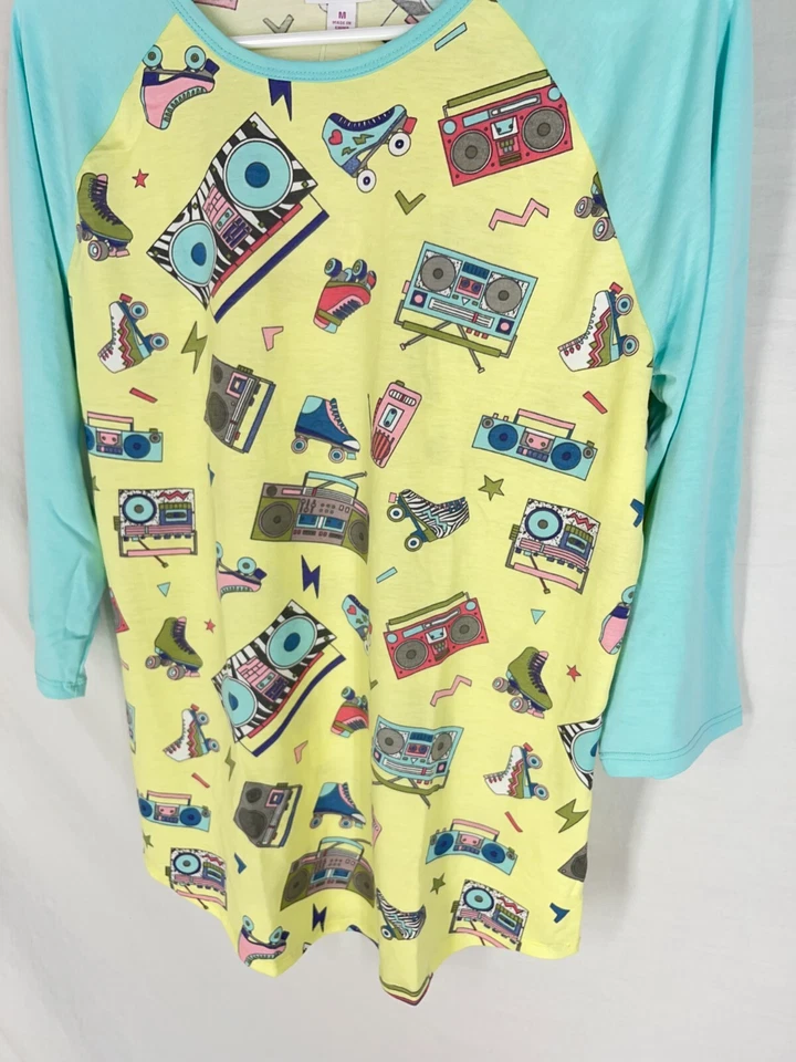Camisa LULAROE Randy Talla Mediana Mayor Unicornio Mujer Divertida Diseño Años 80 NUEVA NUEVA CON ETIQUETAS Foto 2 de 4