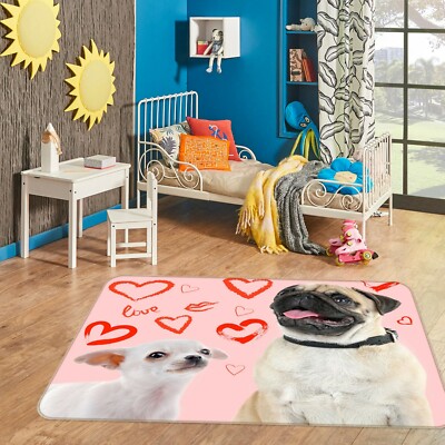 We love pugs carpet main image 0