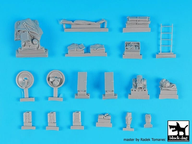 BLACK DOG SET RESINA PANTHER AUSF.D 1:35 T35233 - Immagine 4 di 4