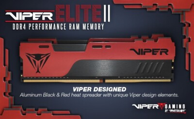 Patriot Viper Elite II 64GB (2x32GB) DDR4 3200 3600 UDIMM XMP 2.0