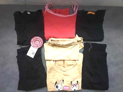 2 caleçon, 1 pyjama, 3 hauts fille taille 10 ans neuf avec étiquette et occasion - Photo 1/4