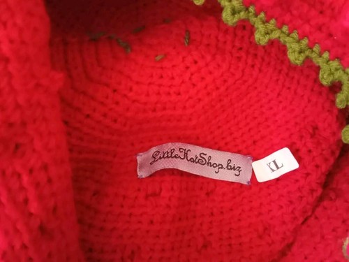 Little Hat Shop Biz Girls Knit Raspberry Hat With Flower Dangles XL Kidscore Y2K - Picture 6 of 6