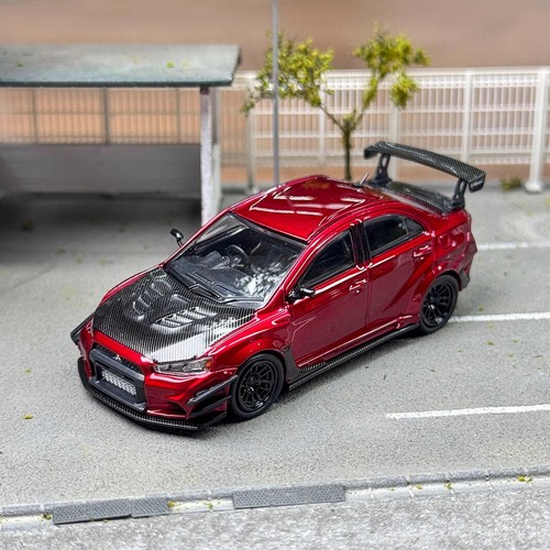 CM 1/64 Scale Mitsubishi Lancer EVO X Varis Red Diecast Car Model Collection - Picture 2 of 7
