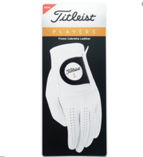 Titleist Players Pearl White Leather Golf Glo...