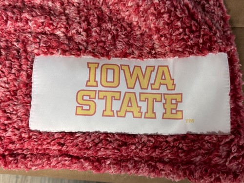 60x50aprx logo IOWA STATE CYCLONES lightweight BLANKET super soft - Picture 3 of 5