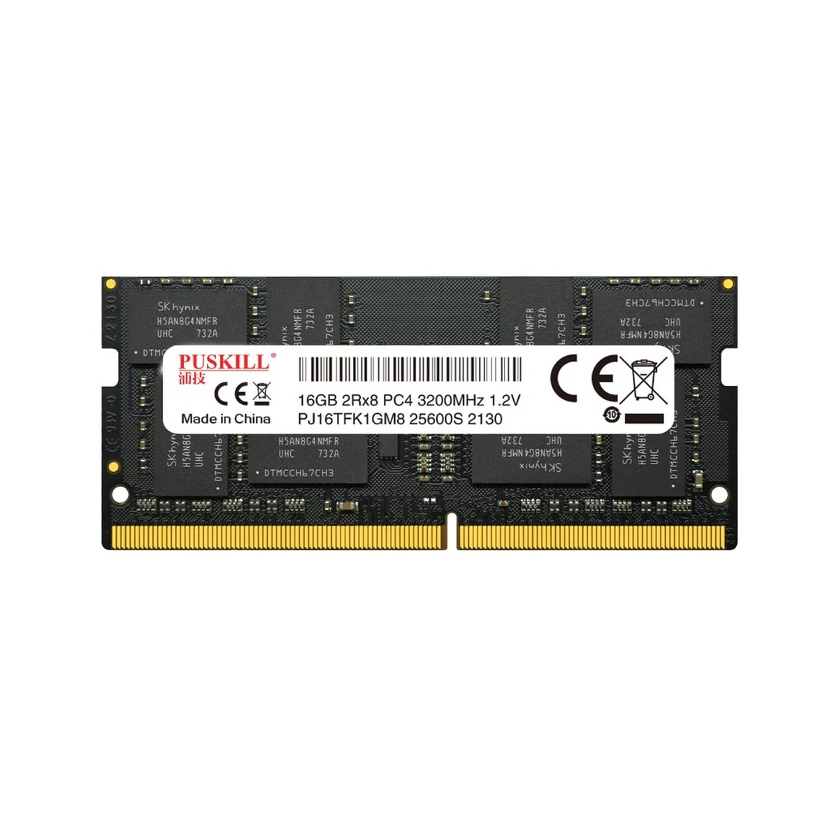 PUSKILL Laptop Ram DDR4 16GB 3200MHZ 1.2V 260Pin Memory Notebook