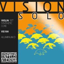 Thomastik Vision Solo 4/4 Violin Set w/Aluminum D, Medium, Authorized Dealer