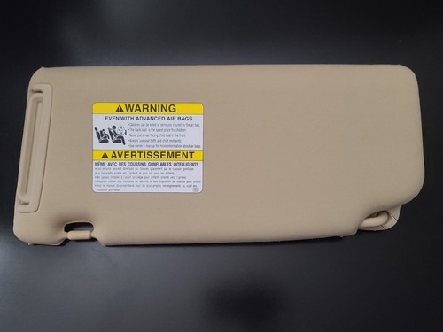 2006-2014 Subaru Tribeca Driver & Passenger Side Sun Visor Pair Set Tan Brown - Picture 5 of 7