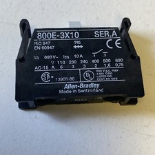10x Allen Bradley 800E-3X10 Ser.a Contact Block