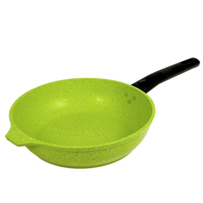 9.4'' Kukmara Non-Stick Fry Pan With Removable Handle Skillet Frying Pan Green