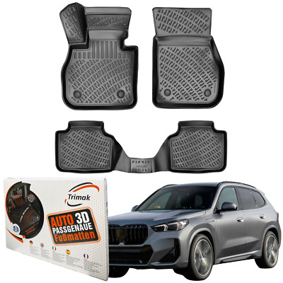 Trimak 3D Gummimatten für BMW X1 2022-2025 Fussmatten Auto TPE Fußmatten