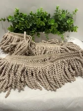 THICK BULLION FRINGE TASSEL TRIM 4”UPHOLSTERY FRINGING Approximately  4 Yards