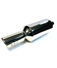 OBX SS Howitzer Seamless Round Muffler W/ Tanabe Style Tip (Slanted 2-Layer)