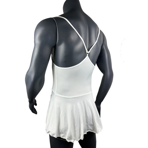 Sexy Vestido Sin Mangas para Dormir Camisón Hombre Erótico Travesti Espalda Sin Espalda Mini Solero - Imagen 6 de 12