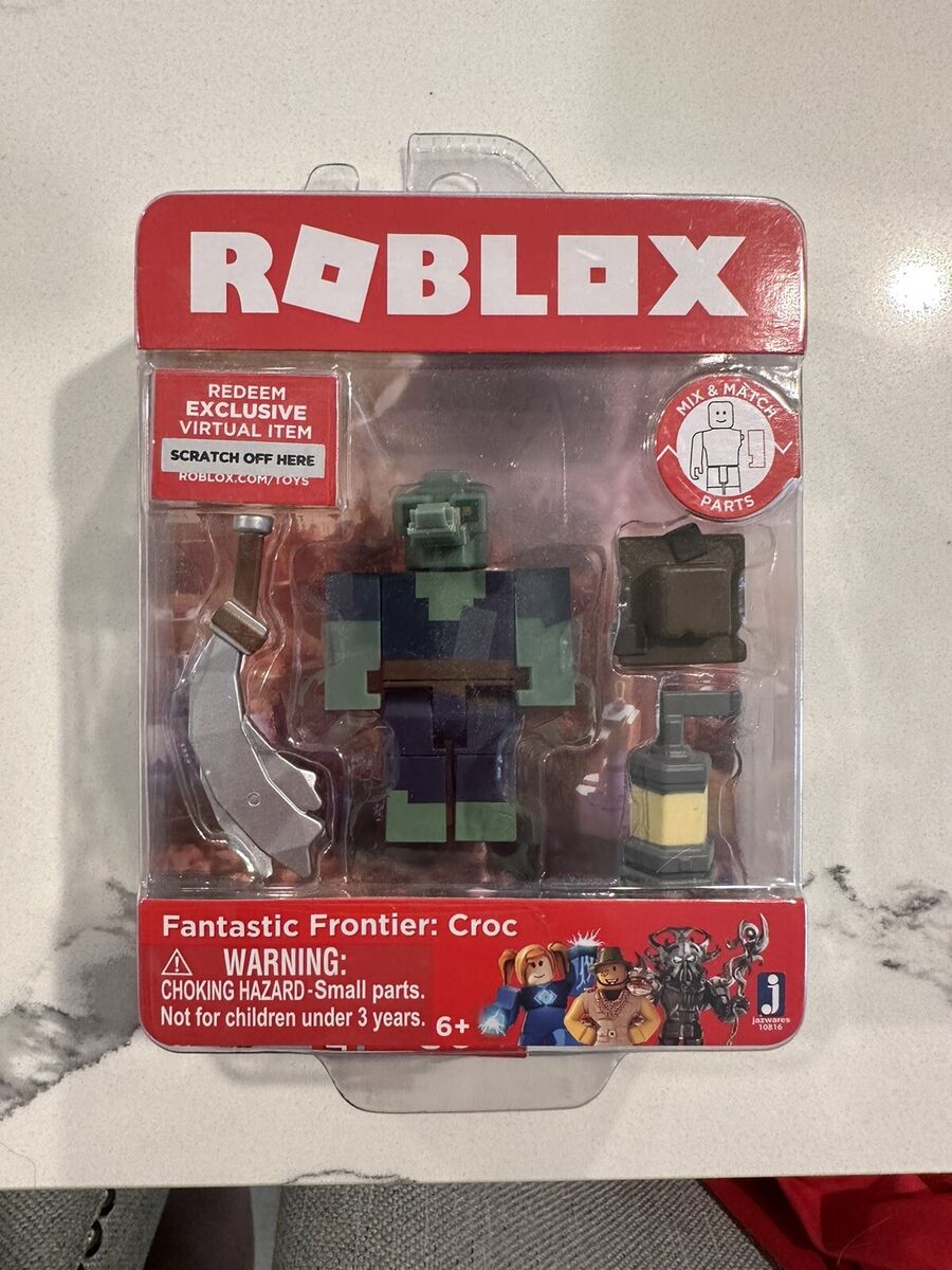 roblox fantastic frontier: croc single figure core pack with exclusive  virtual item code 