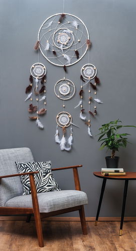 ø 50cm Metallring Drahtring weiß beschichtet für Traumfänger Dreamcatcher ★★★ - Bild 9 von 9