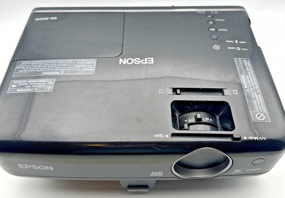 Epson MegaPlex MG-850HD Home Projector 3 LCD HDMI Model H444A, no Remote, Tested - Image 2 of 4