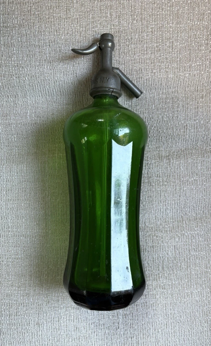 Vintage Seltzer Bottle Green for sale | eBay