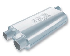 Borla 40477 Specialty Transverse Flow Muffler - 25 Offset Inlet Borla 40477 Specialty Transverse Flow Muffler - 25 Offset Inlet